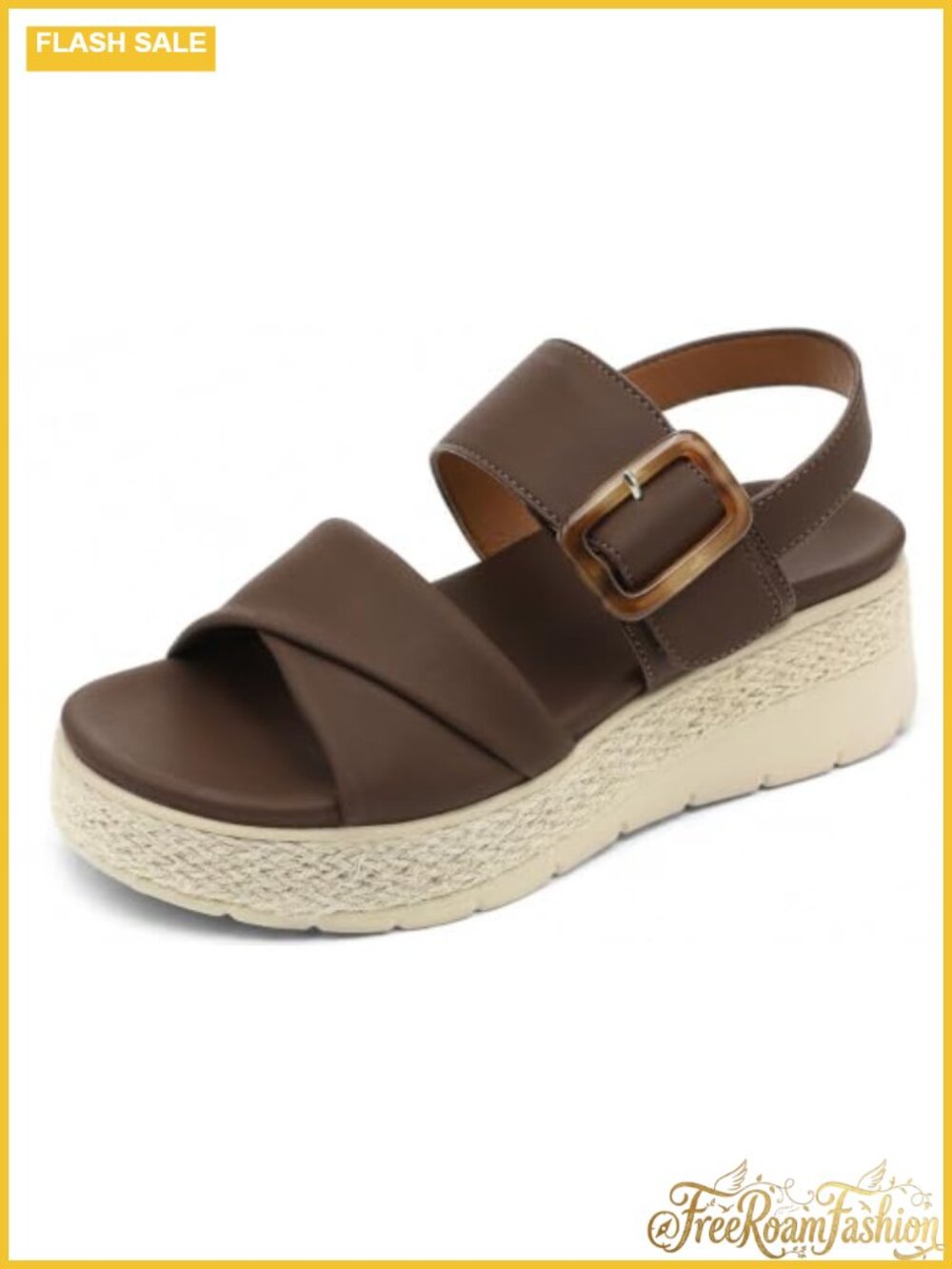 Orthopedic Platform Wedge Sandals with Arch Support Comfort Walking